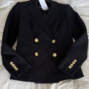 Derek lam 10 Crosby Black Blazer with Gold Buttons Size 0